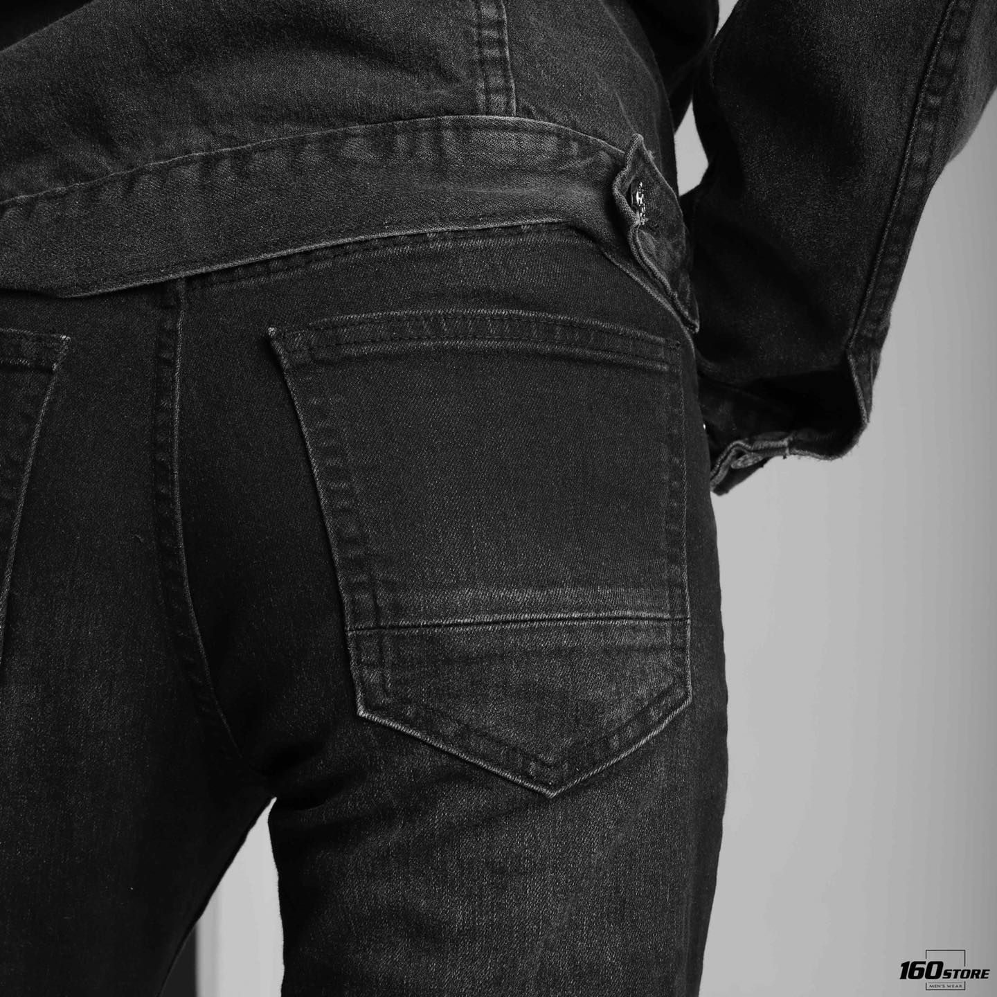 Quần jeans NOMOUS ESSENTIALS dark grey skinny