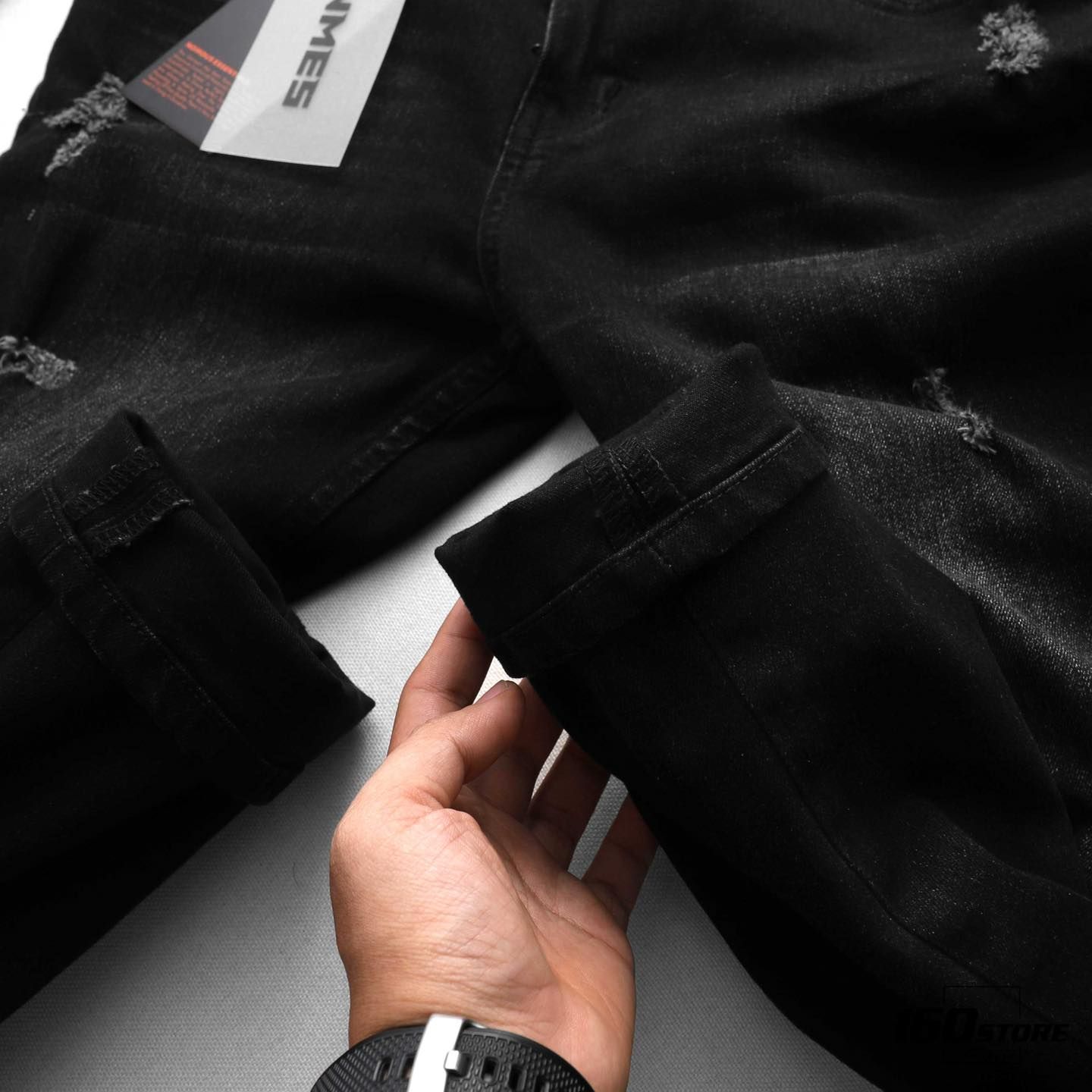 Quần jeans NOMOUS ESSENTIALS dark grey skinny