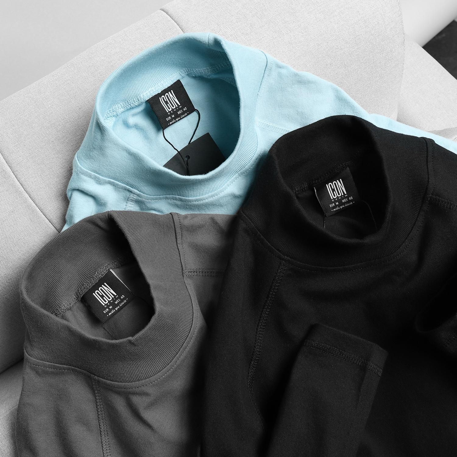 Áo thun ICON DENIM turtle neck (TD)