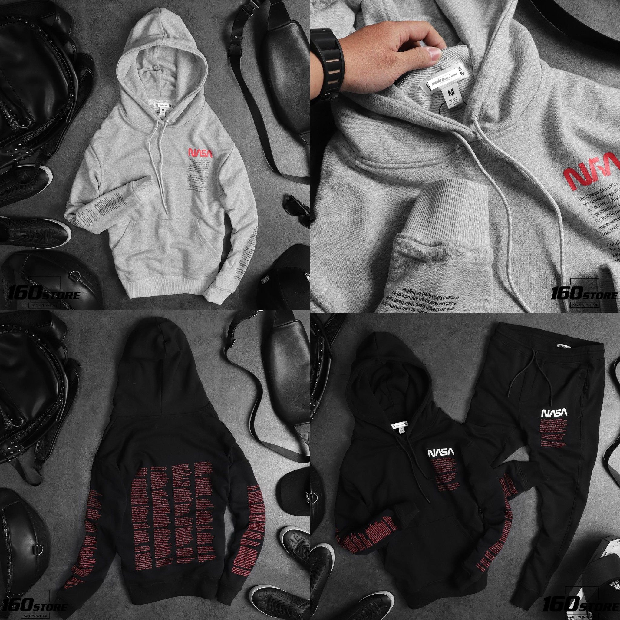 ÁO HOODIE H.M x NASA