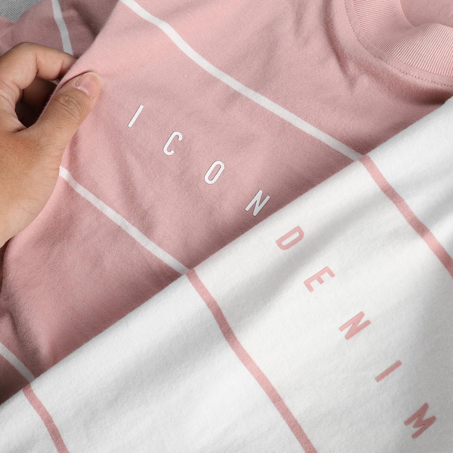 Áo thun ICON DENIM stripes