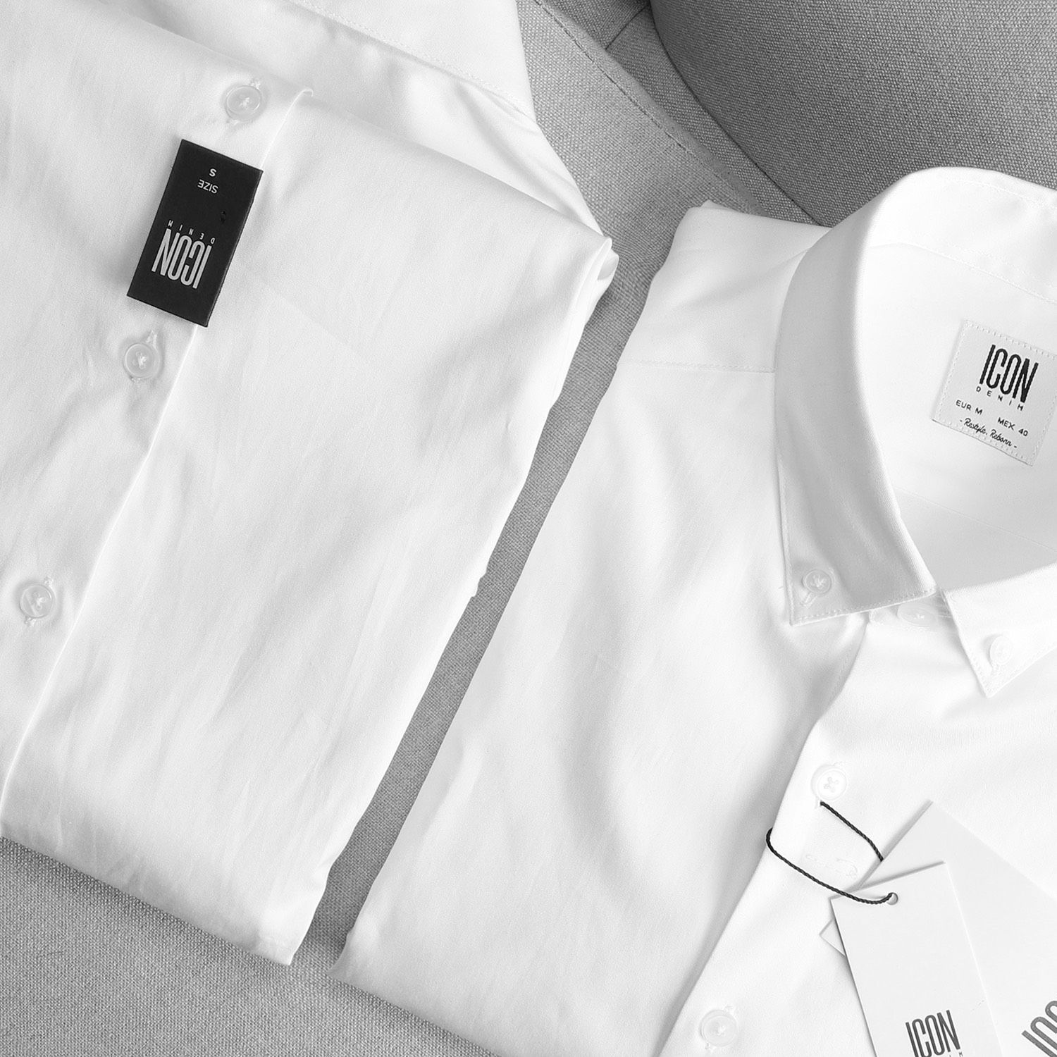 Áo sơmi ICON DENIM white (TN)