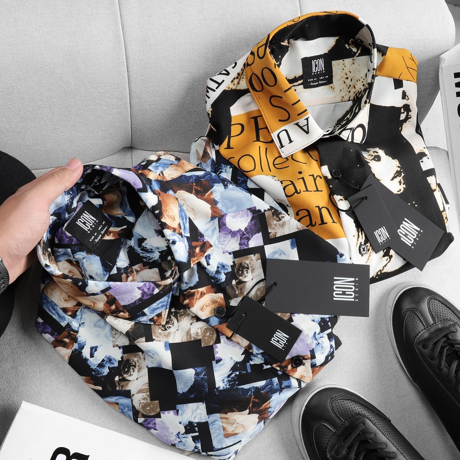 Áo sơmi ICON DENIM abstract