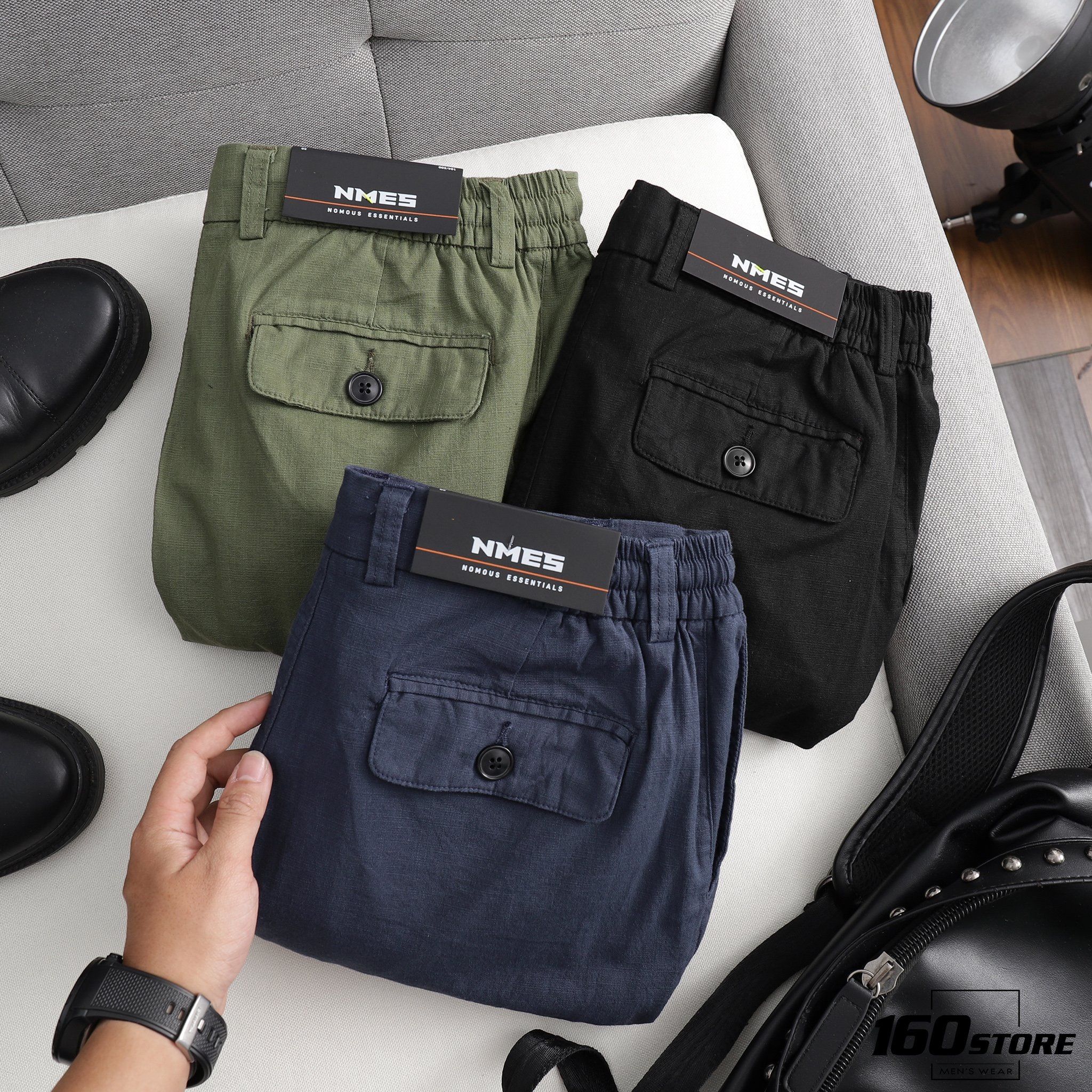 Quần dài linen lưng thun NOMOUS ESSENTIALS slim