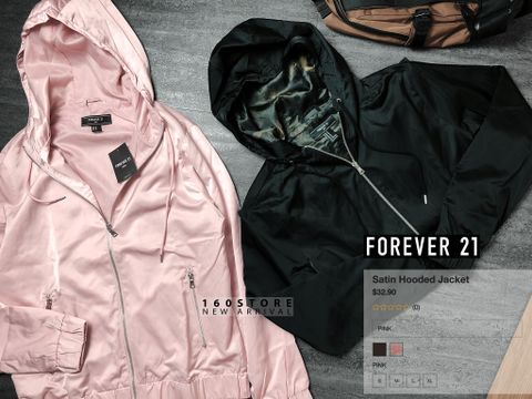 21.MEN Satin Hoodie Jacket