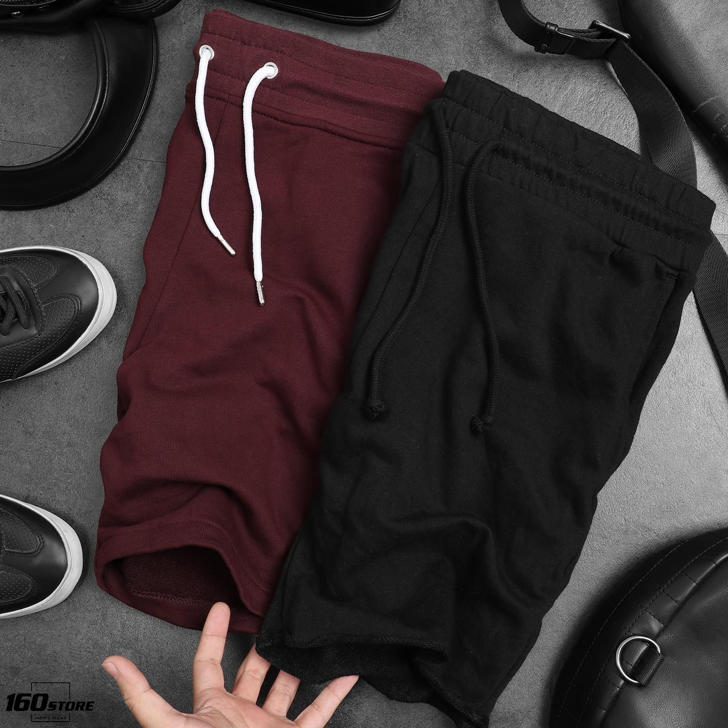 Quần short nỉ H.M red