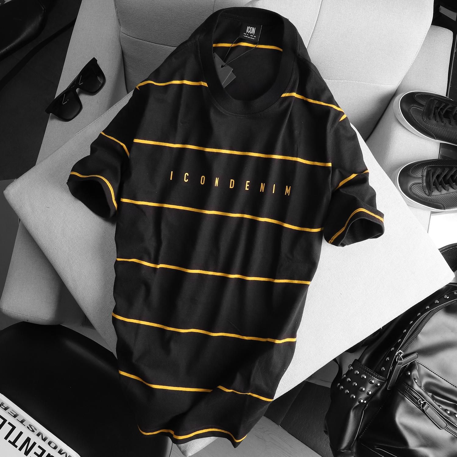 Áo thun ICON DENIM stripes