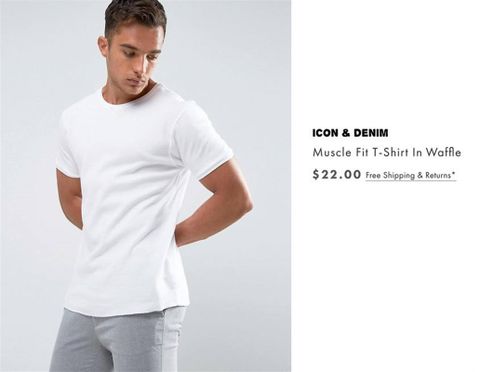 Icon & Denim T-Shirts In Waffle