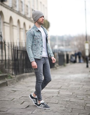 ZRA MAN Faux Shearling and Denim Jacket