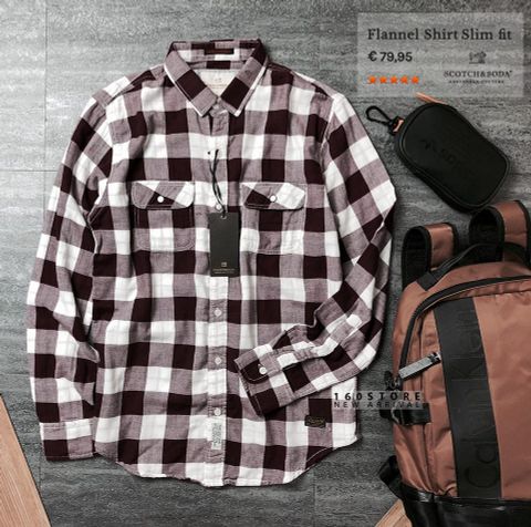 S&S0DA Flannel Shirt Slim Fit