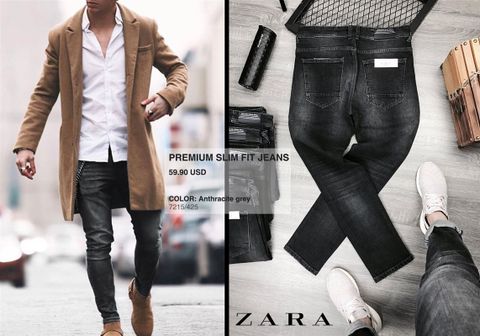 ZRA Jeans Wash Anthracite Grey