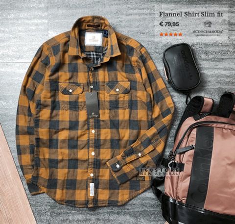 S&S0DA Flannel Shirt Slim Fit