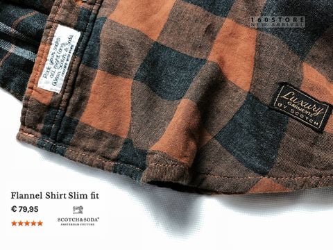 S&S0DA Flannel Shirt Slim Fit
