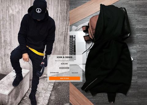 Icon & Denim Pocket Front Hoodies