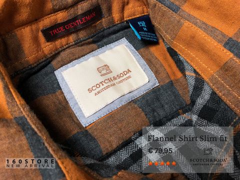 S&S0DA Flannel Shirt Slim Fit