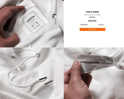 Icon & Denim Pocket Front Hoodies