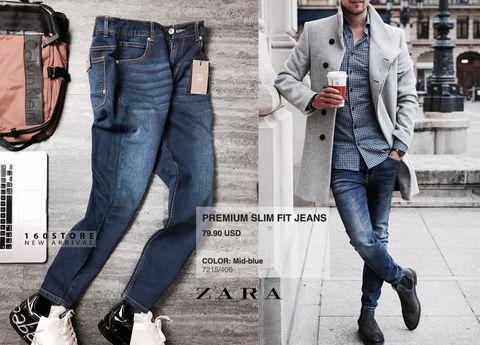 Z.A.R.A Vintage Slim Fit Jeans