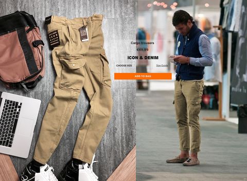 ICON & DENIM Cargo Chinos