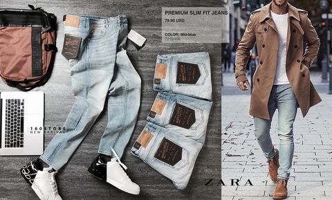 Z.A.R.A Vintage Slim Fit Jeans