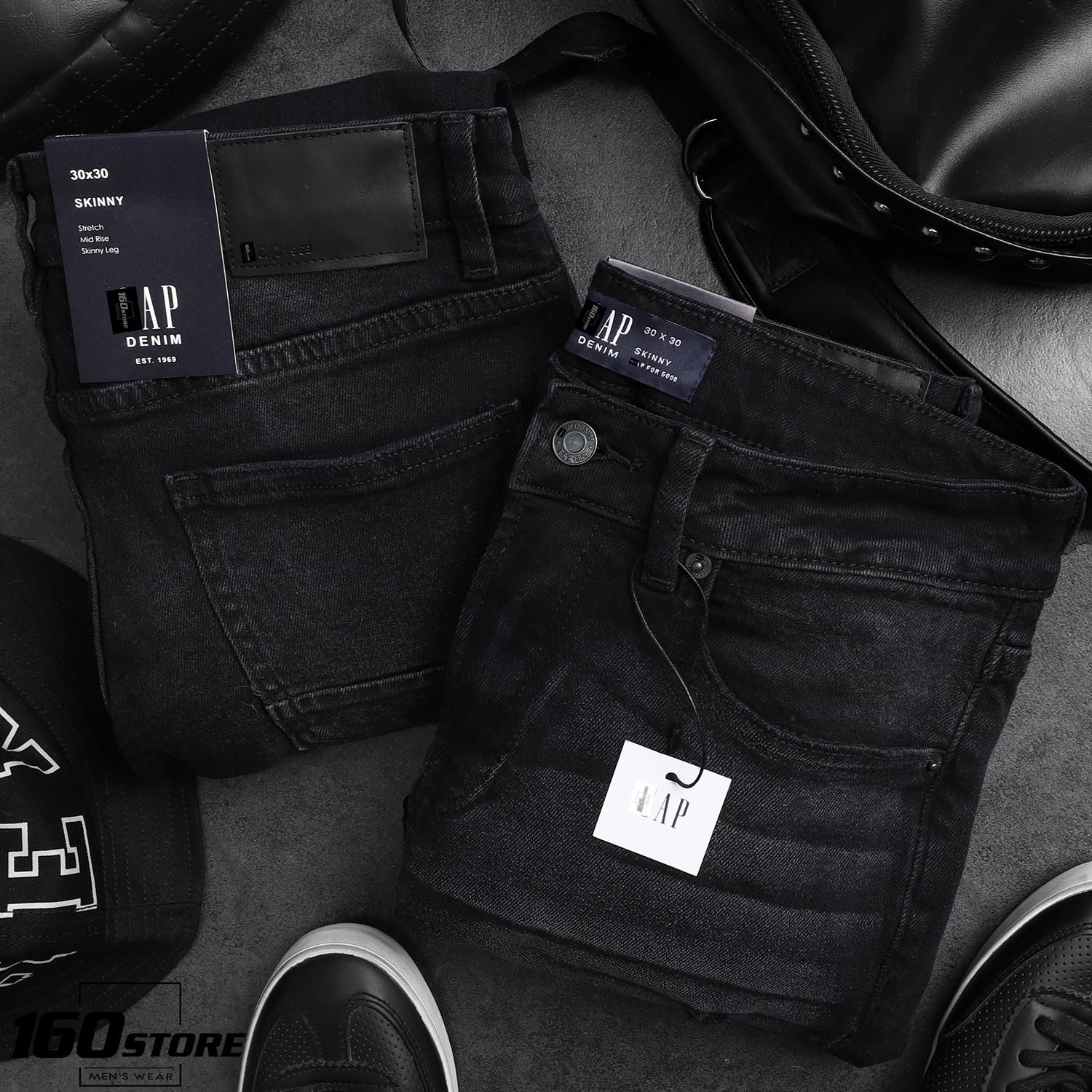 Quần jean G.A.P black skinny