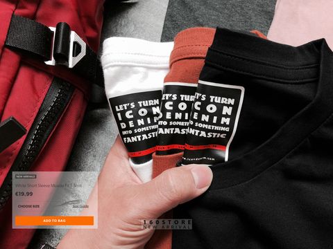 Icon & Denim Short Sleeve Muscle Fit T-Shirts