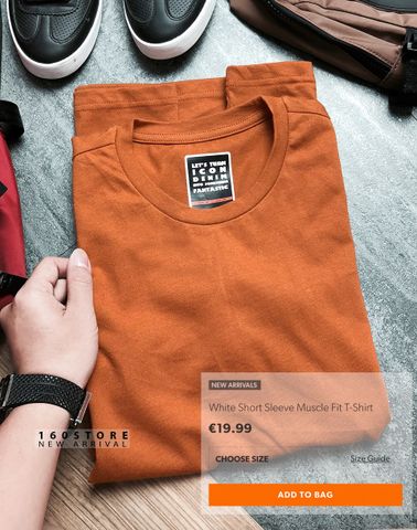 Icon & Denim Short Sleeve Muscle Fit T-Shirts