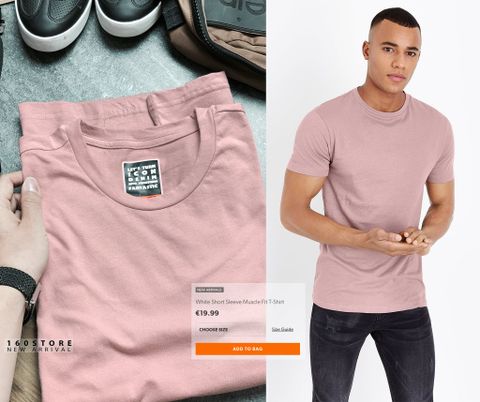 Icon & Denim Short Sleeve Muscle Fit T-Shirts