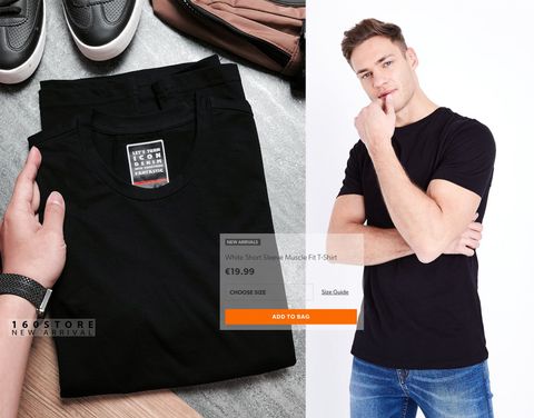 Icon & Denim Short Sleeve Muscle Fit T-Shirts