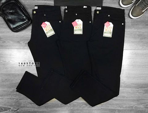ZRA Black Basic Slim Jeans With Rips
