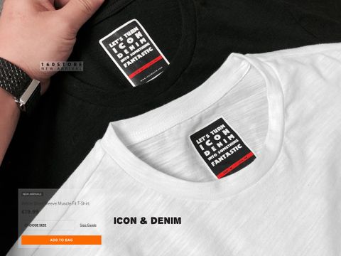 Icon & Denim Short Sleeve Muscle Fit T-Shirts