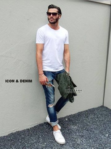Icon & Denim Short Sleeve Muscle Fit T-Shirts
