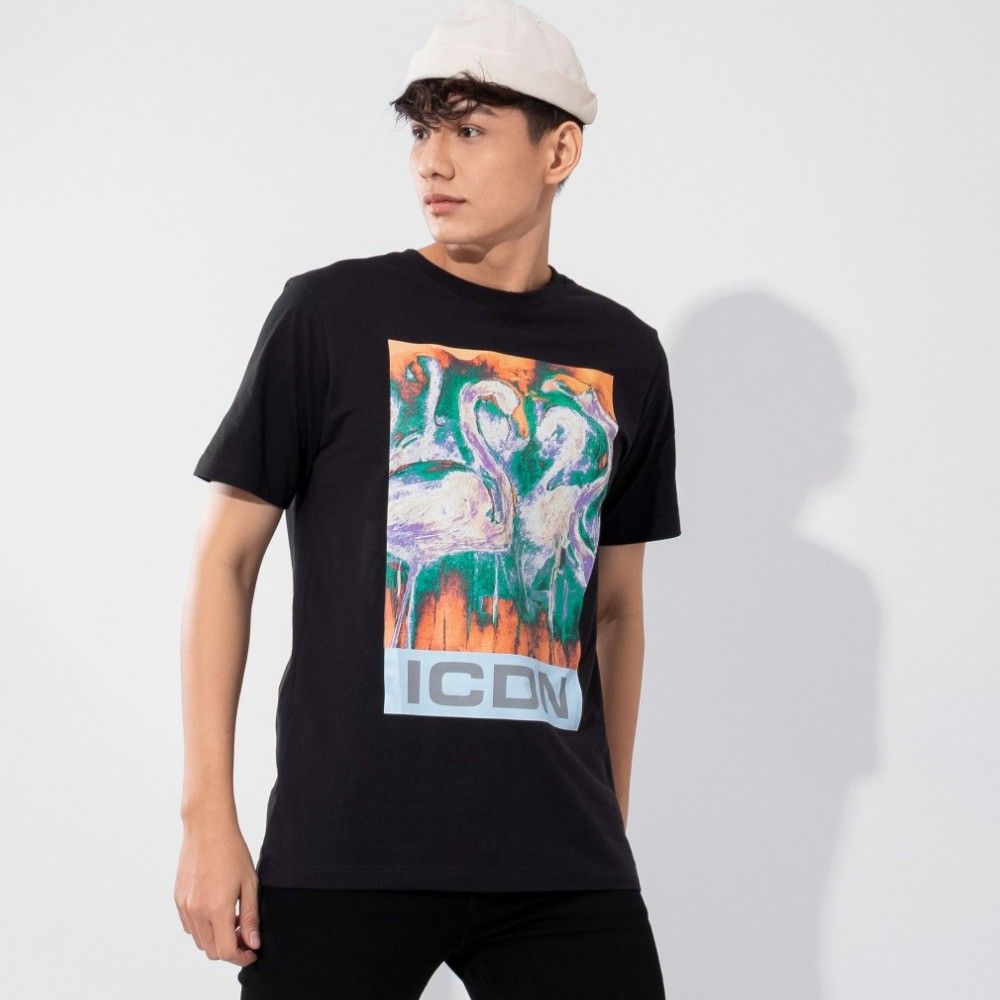 Áo Thun ICDN Flamingo Art Print