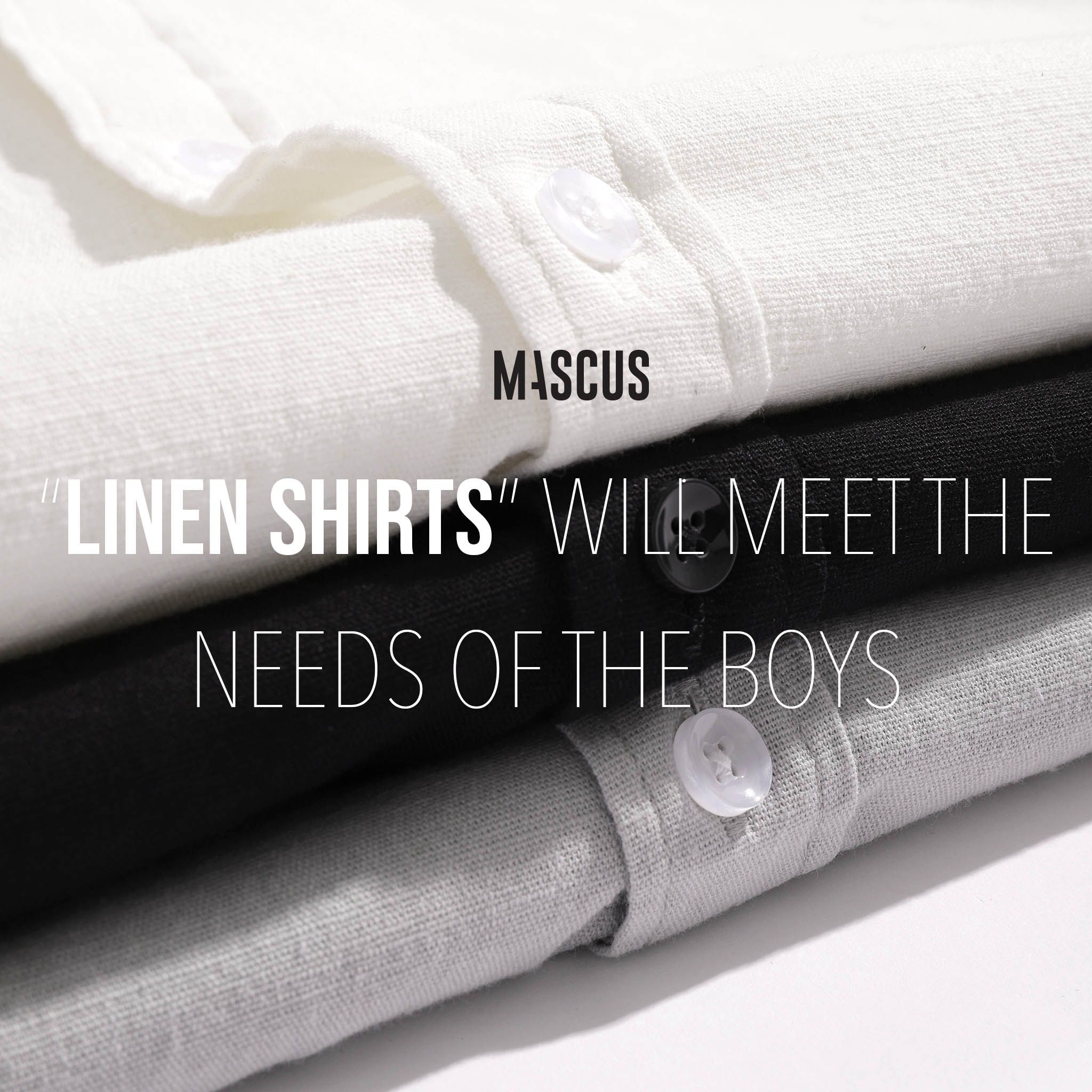 Áo sơmi MASCUS cổ trụ slim (TN)
