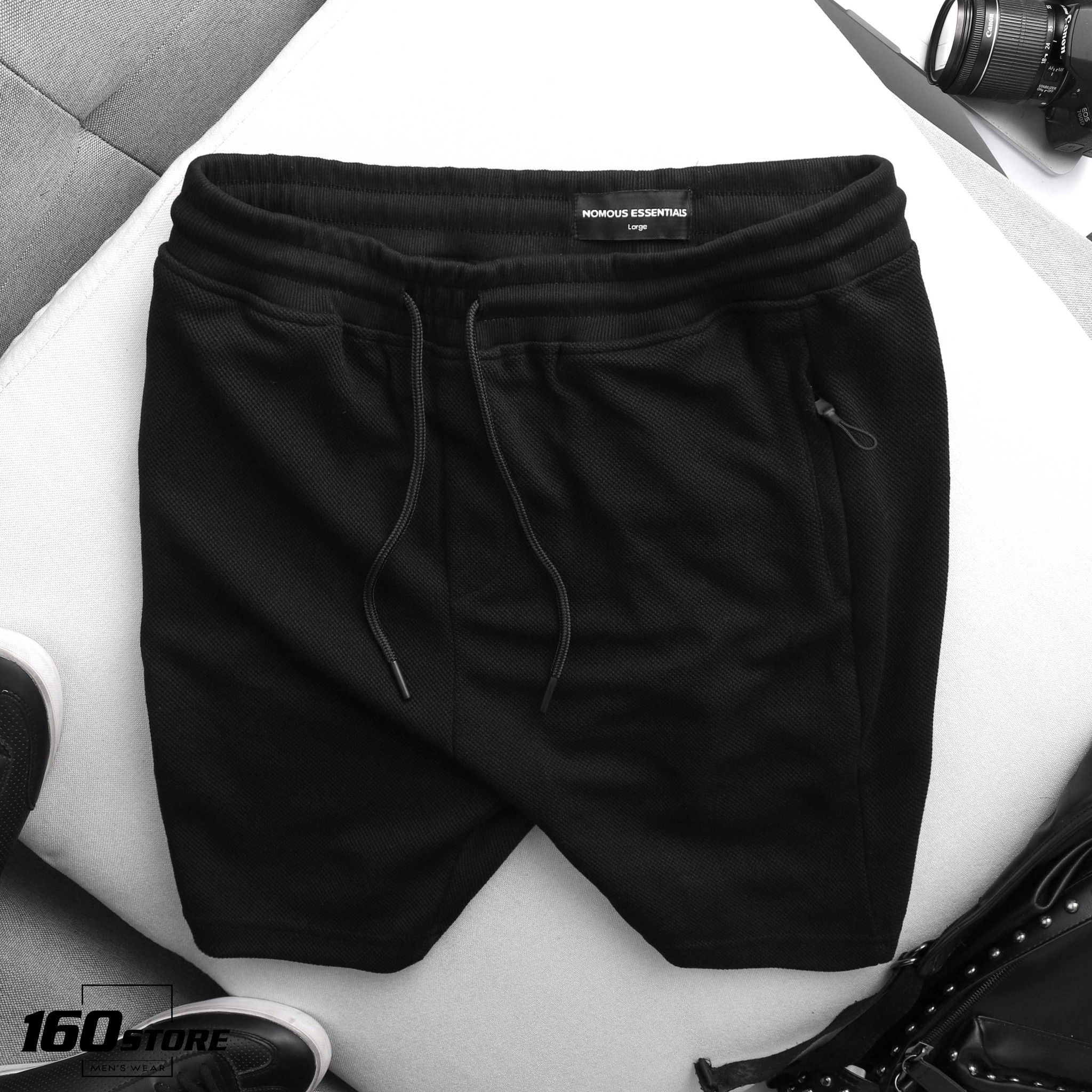 Quần Short NOMOUS ESSENTIALS Pique Black