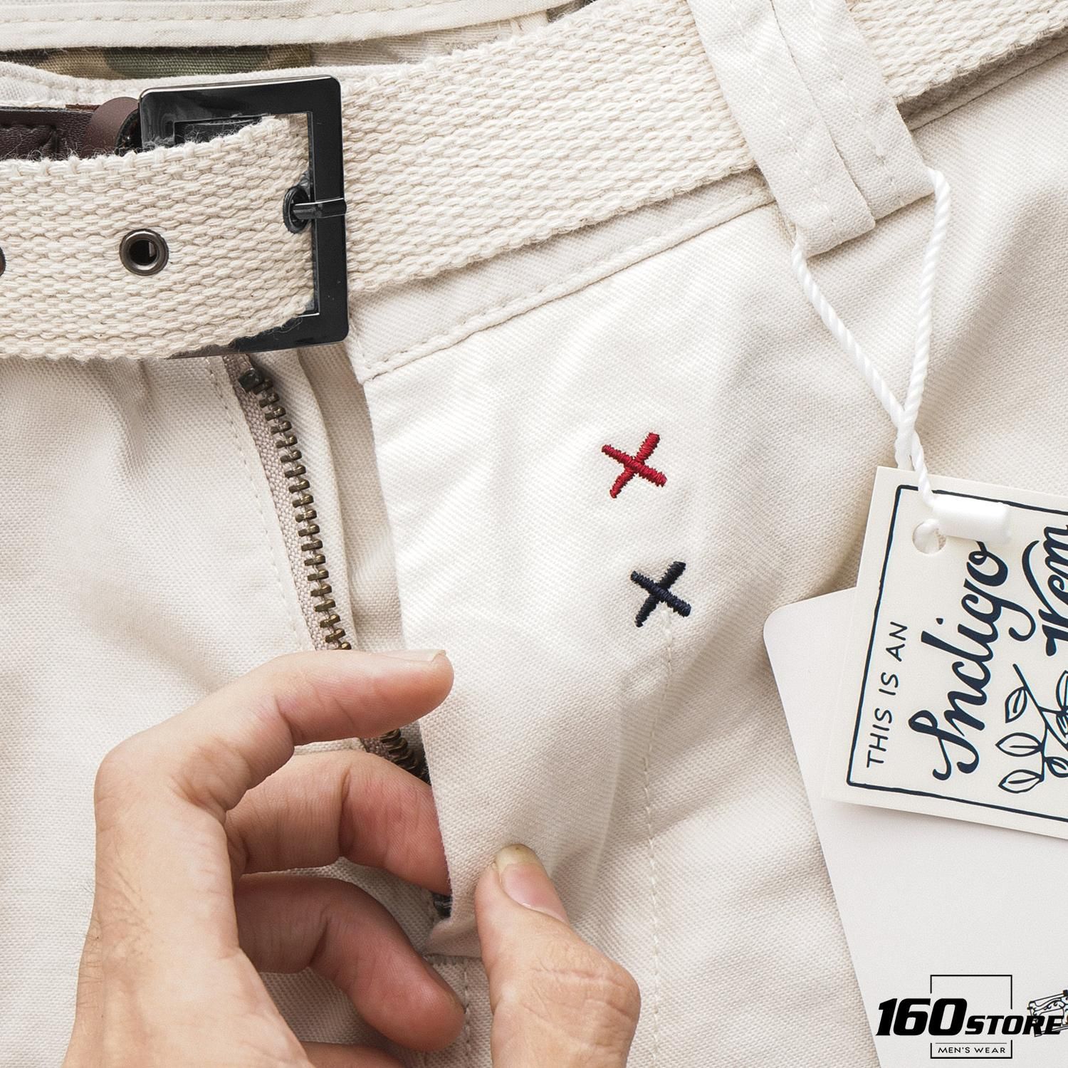 Quần short kaki S0DA w belt