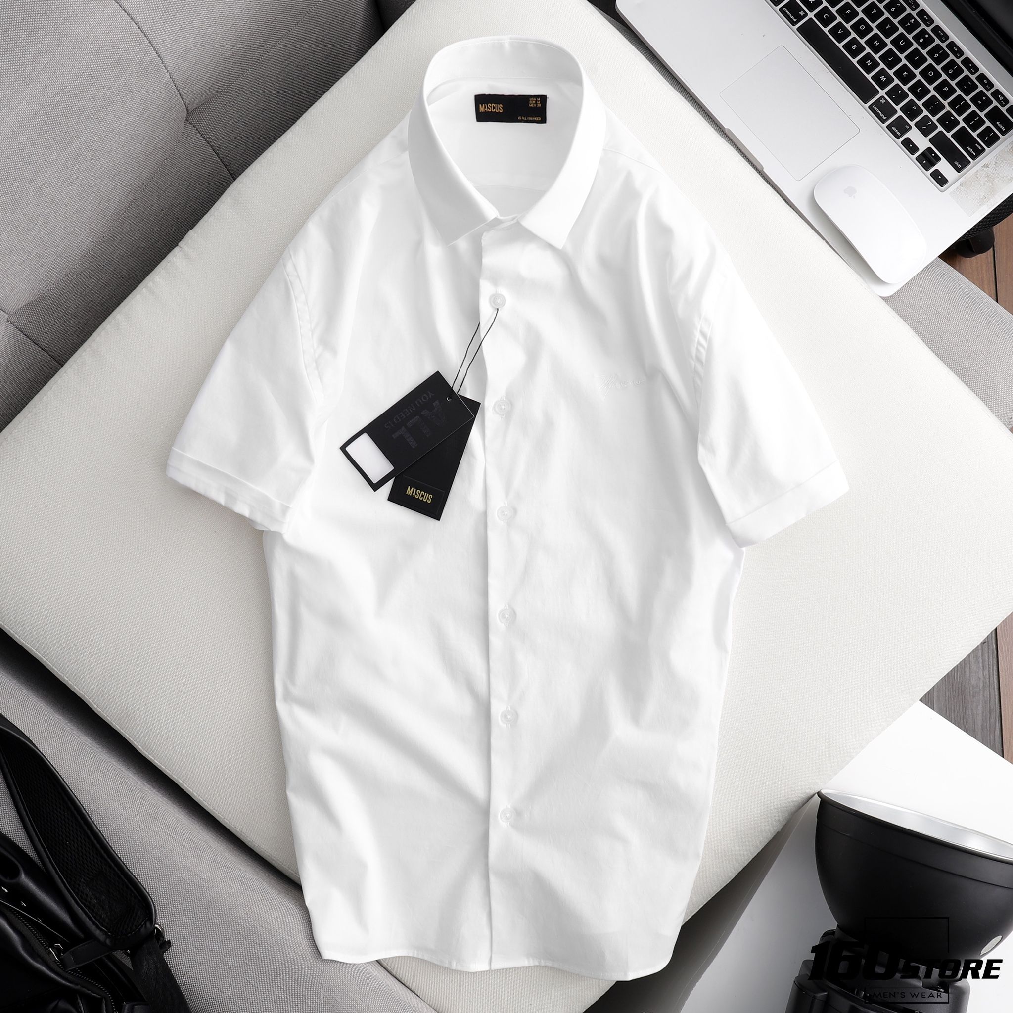Áo sơmi tay ngắn MASCUS basic slim