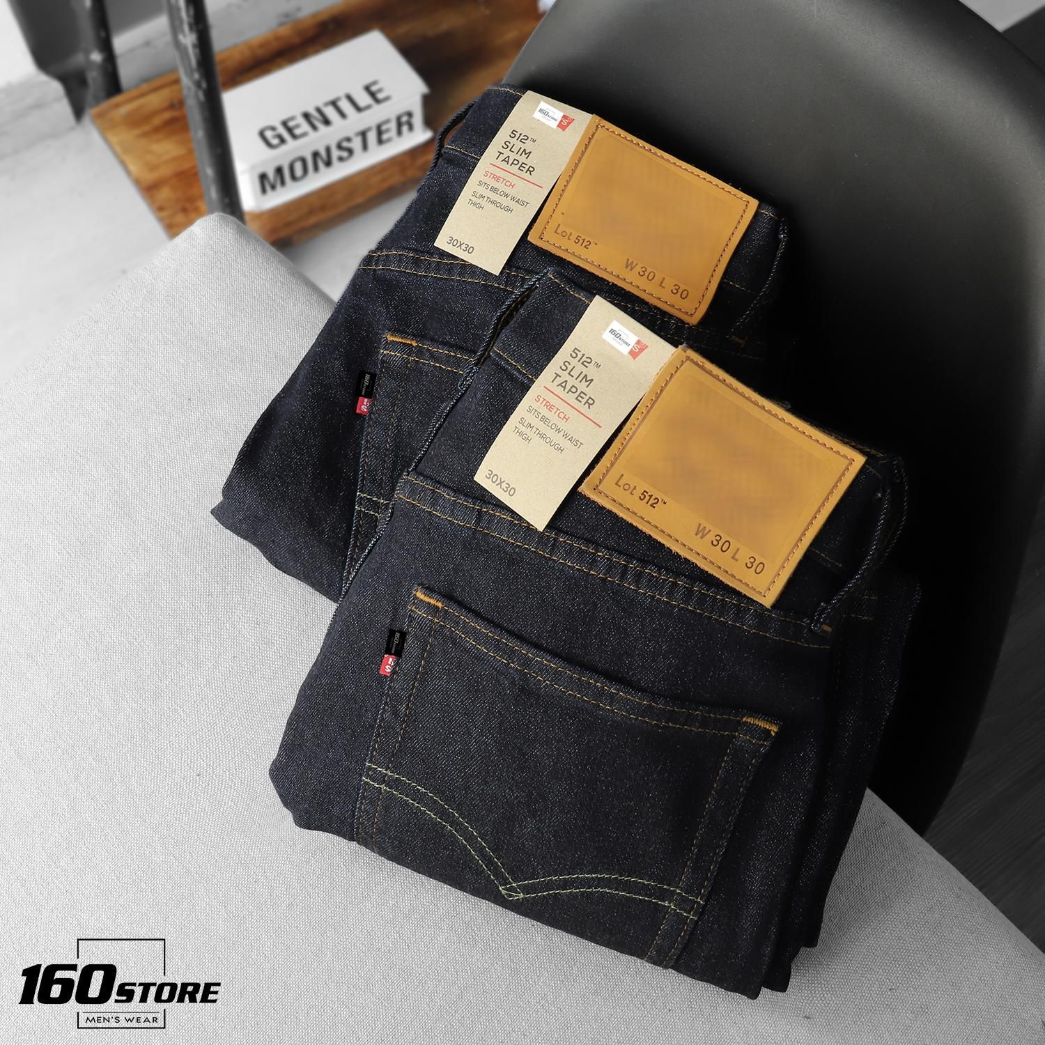 Quần jean LVIS slim taper