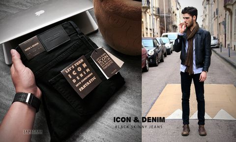 Icon & Denim Black Skinny Jeans