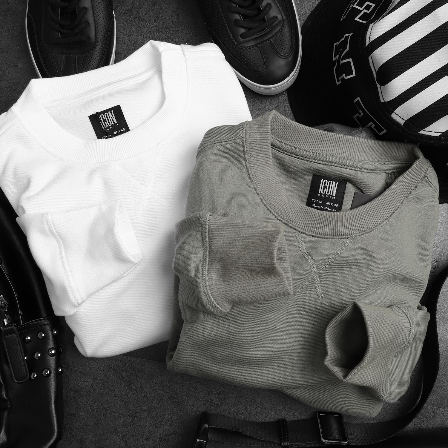 Áo nỉ (sweatshirt) ICON DENIM basic ss19