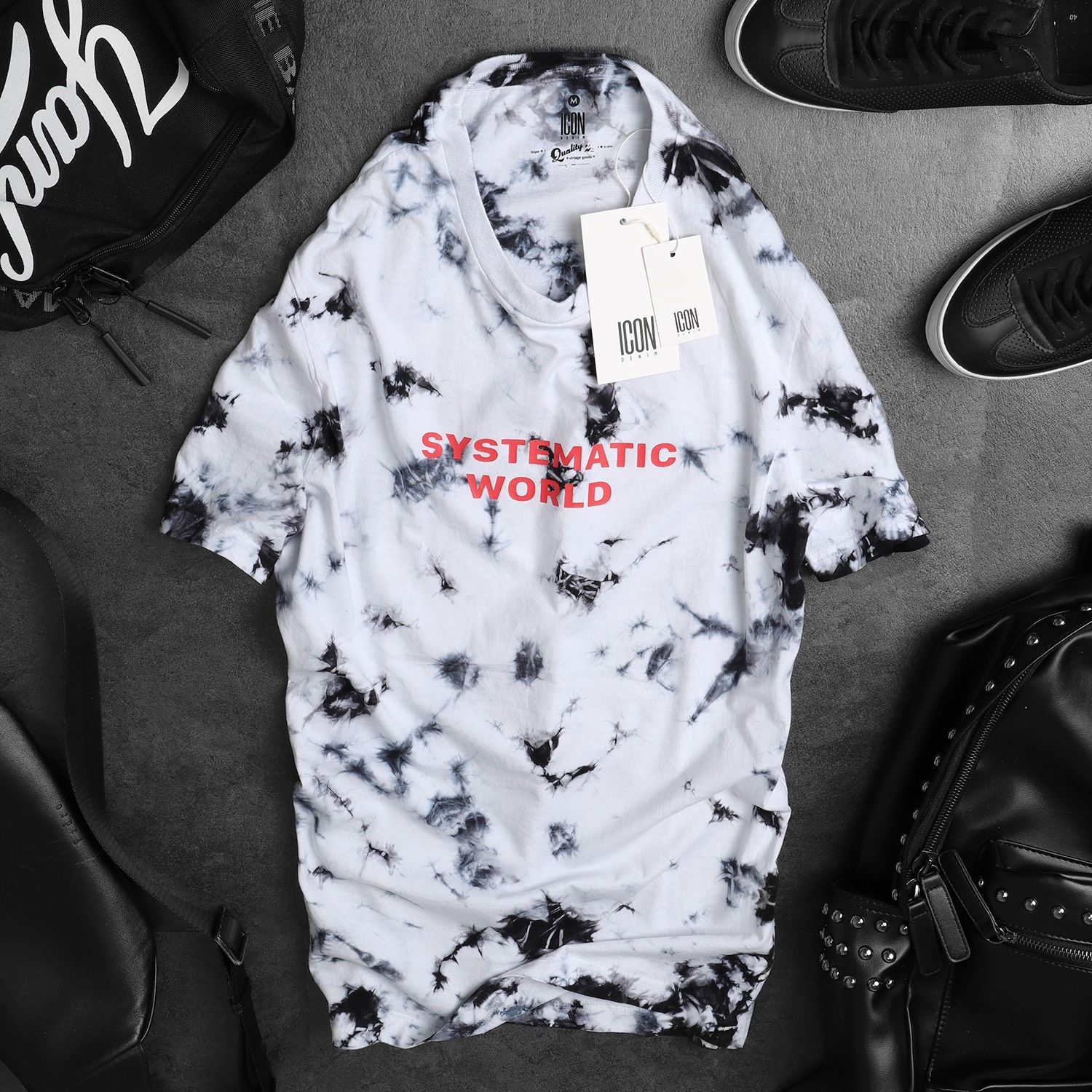 Áo thun ICON DENIM wash