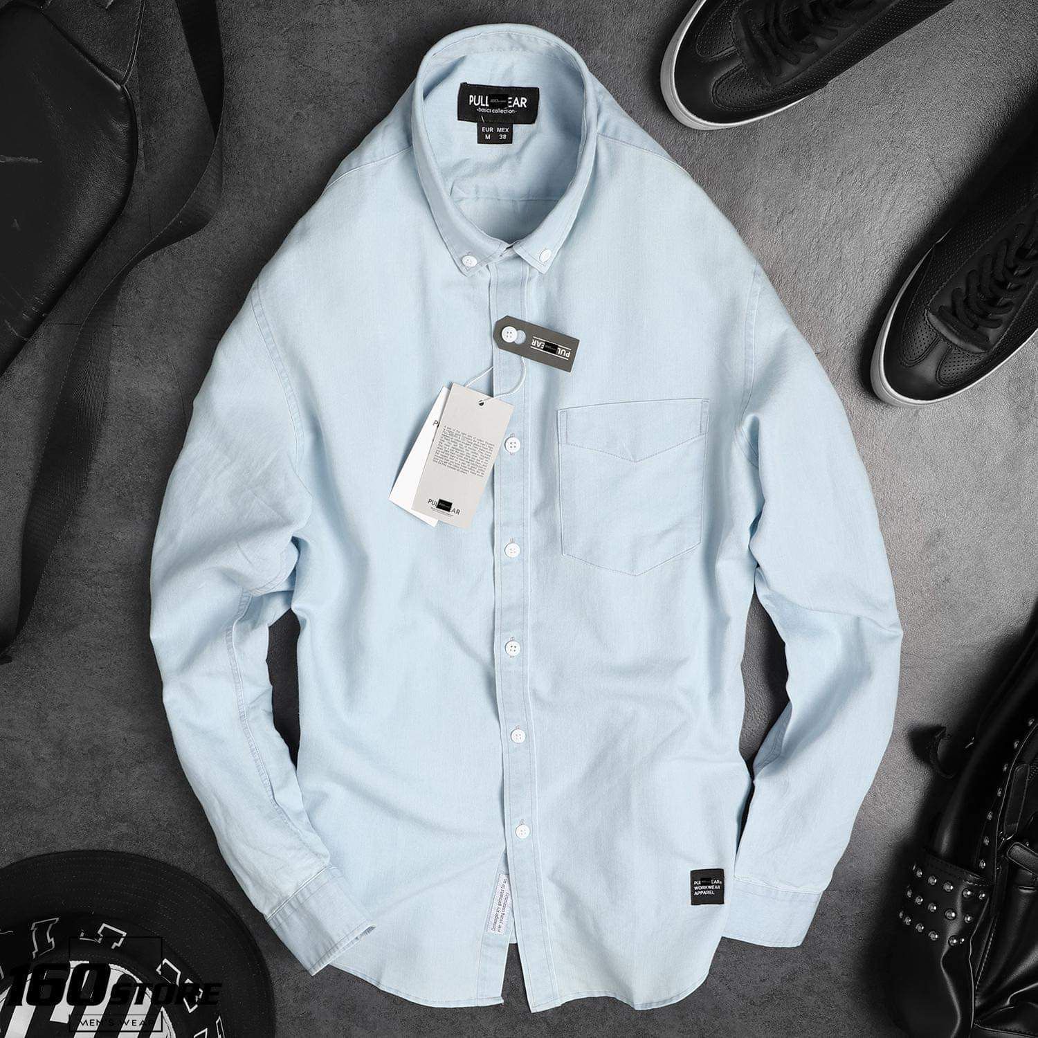 Áo sơmi denim P.B