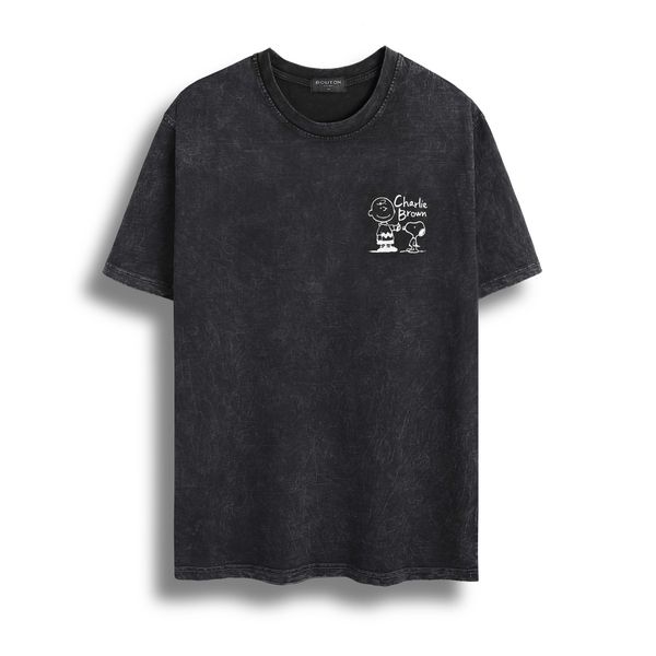 Áo thun BOUTON SN00PY wash acid