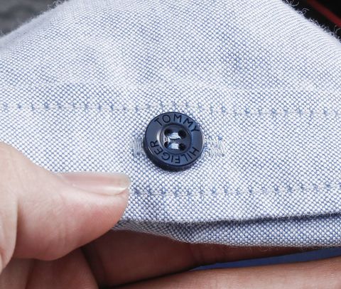 T0MMY Ripped Collar Oxford Shirts