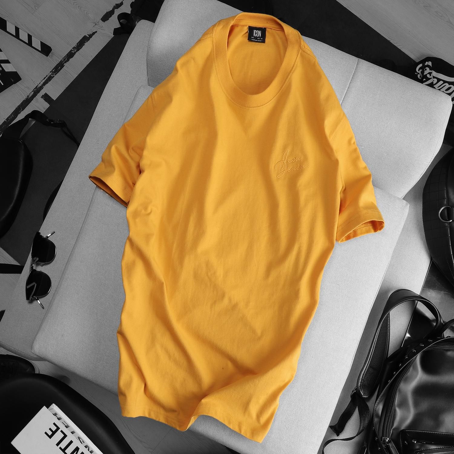 Áo thun ICON DENIM (logo thêu)