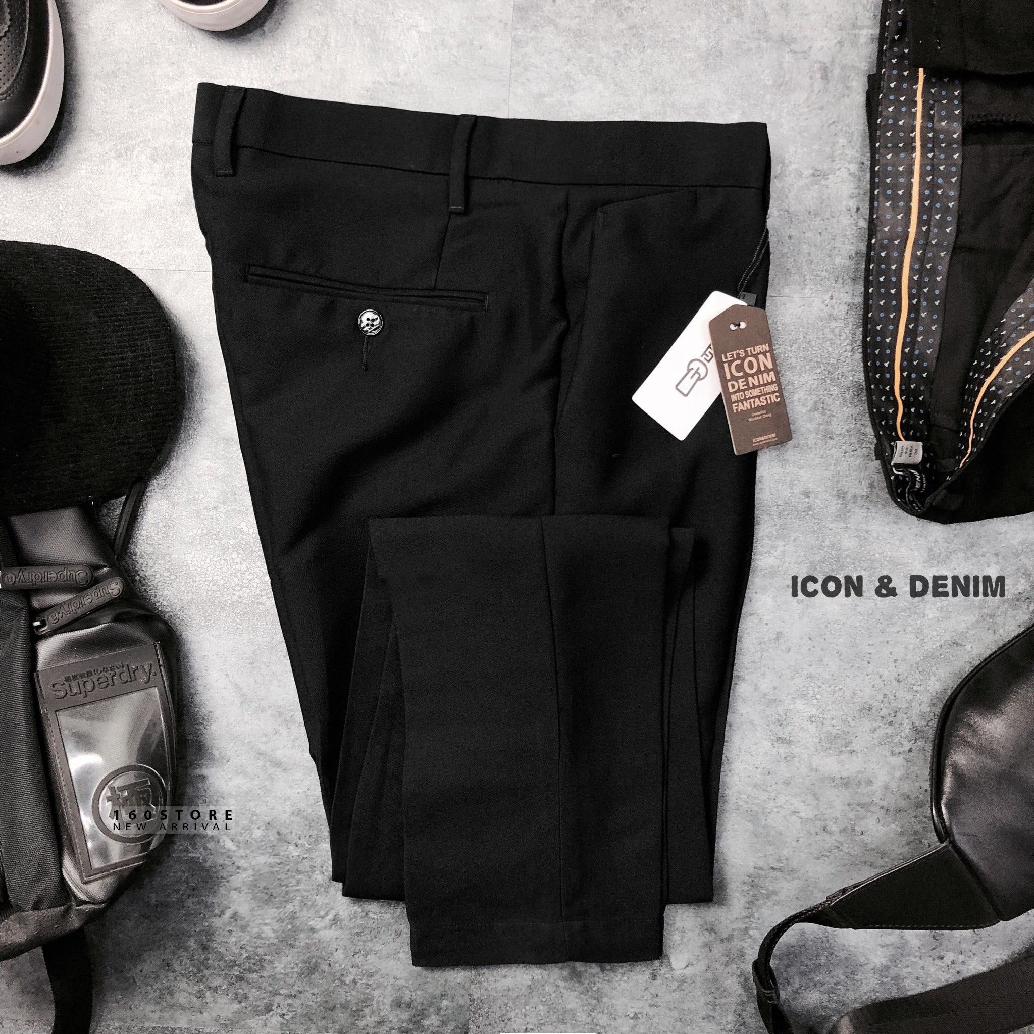 Icon & Denim Slim Fit Trousers