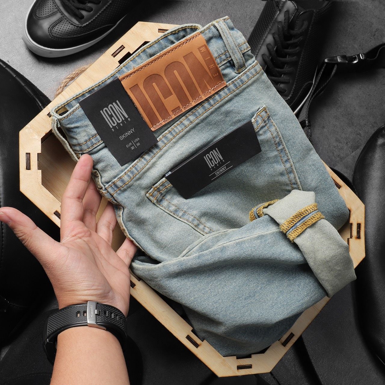 Quần jean ICON DENIM light blue skinny