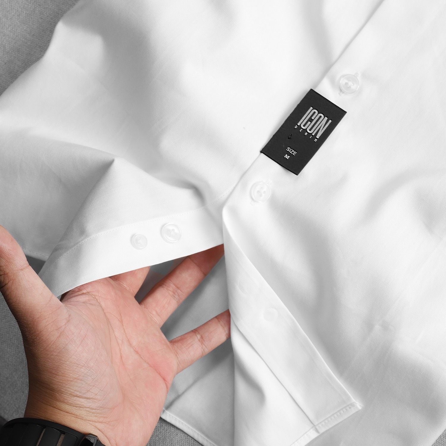 Áo sơmi ICON DENIM white (TN)