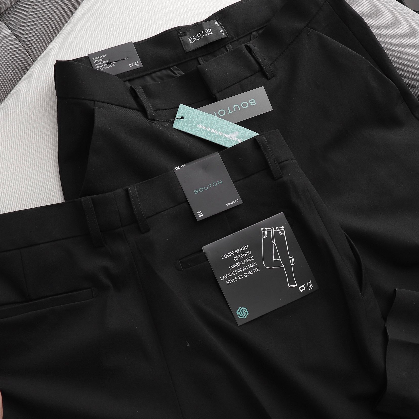 Quần tây BOUTON black skinny