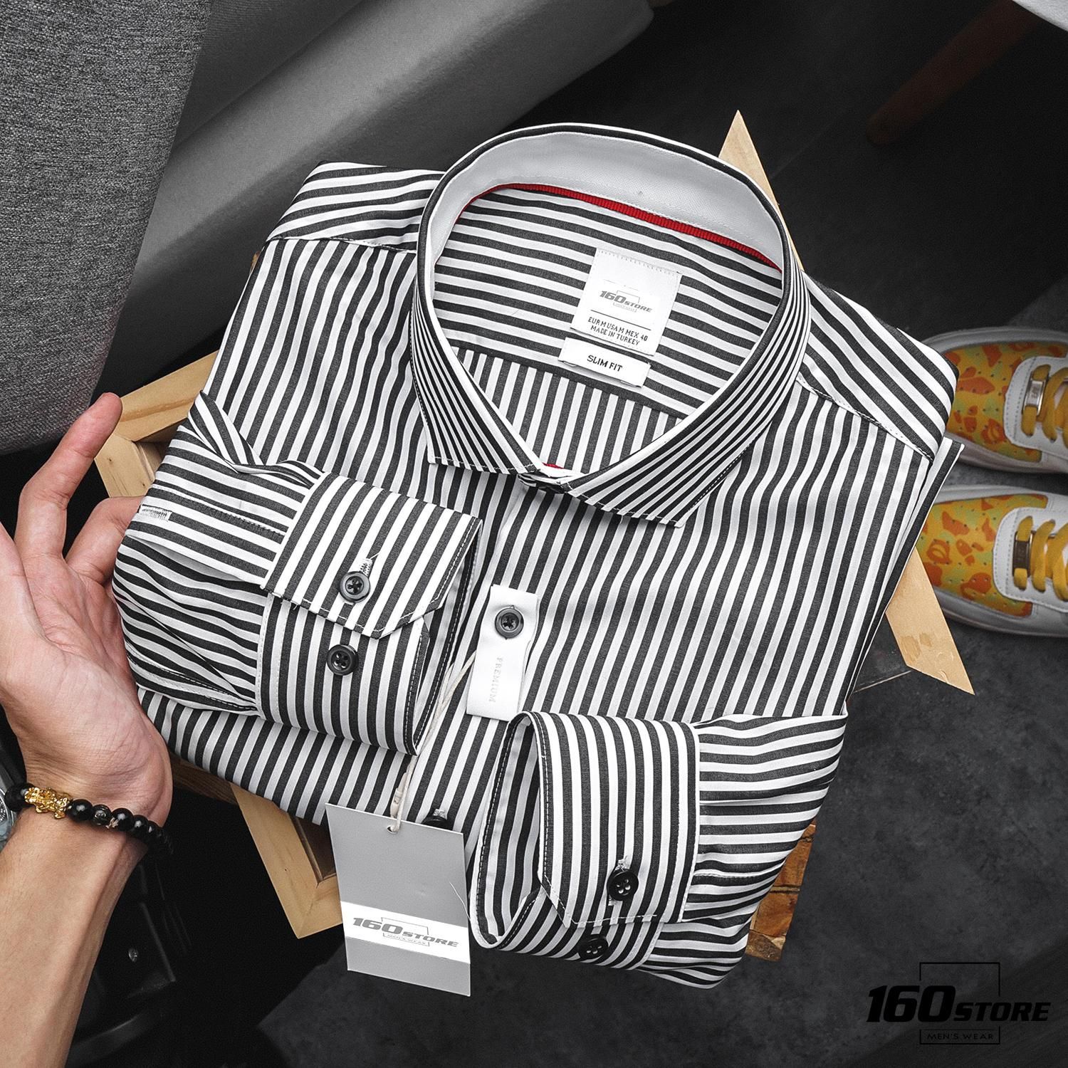 Áo sơmi kẻ sọc ZRA Slim fit