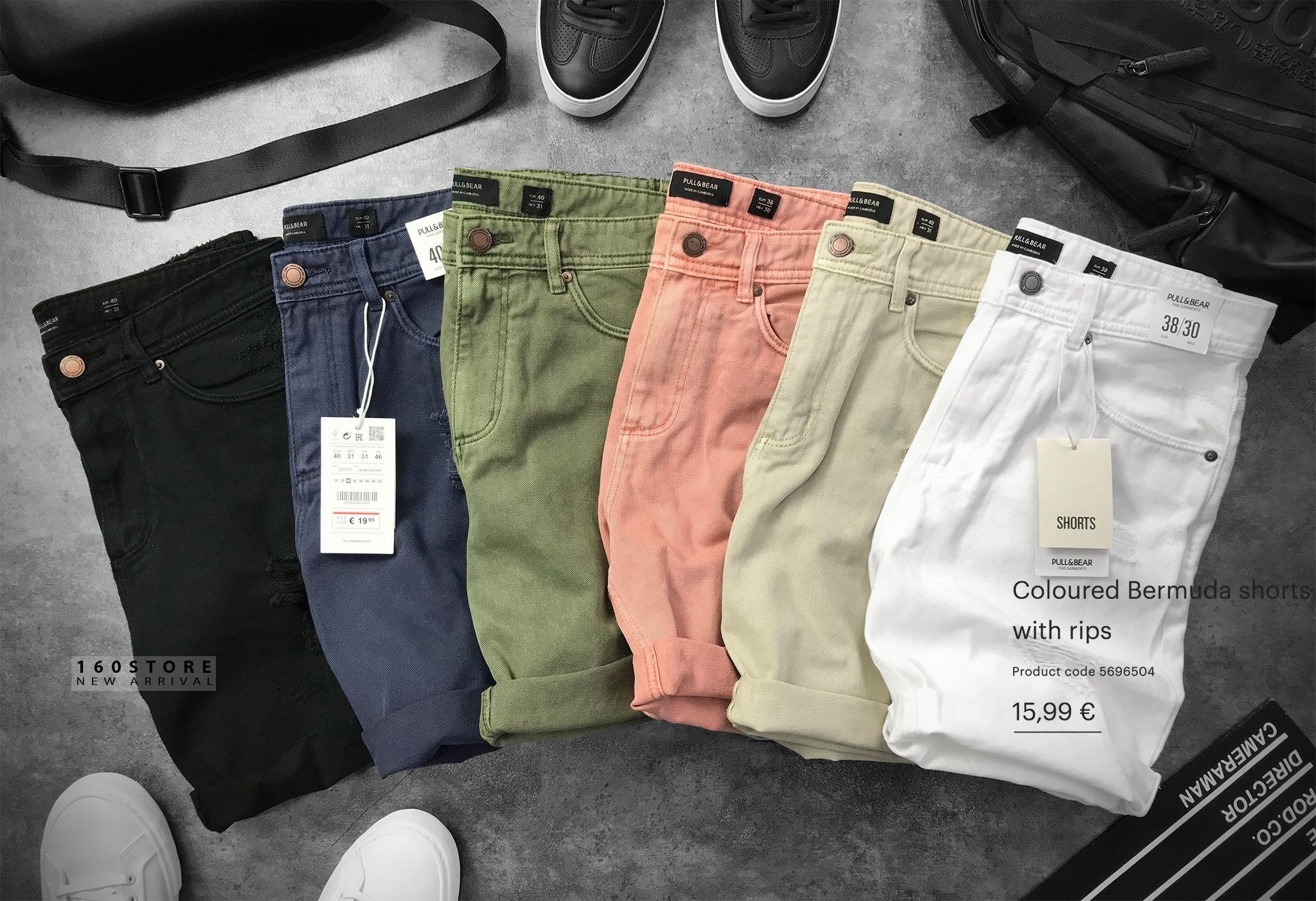 P.&.B Coloured Bermuda Shorts